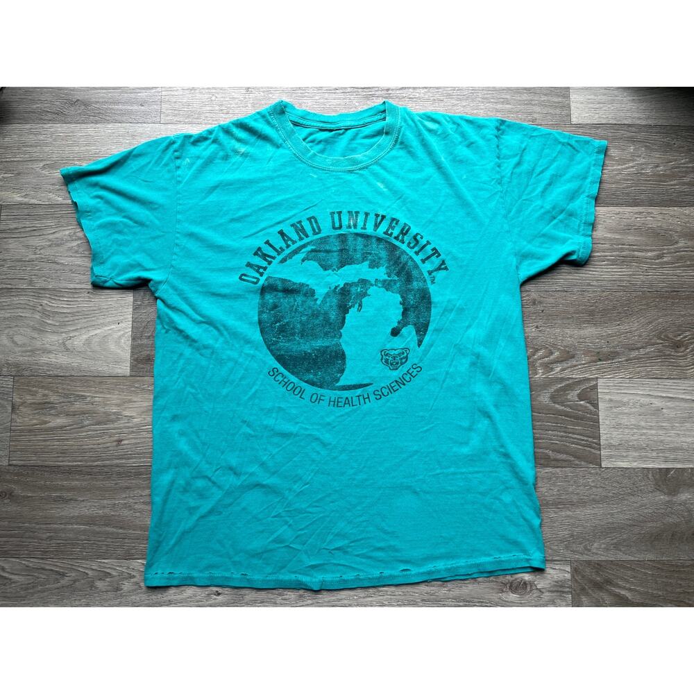 Thrashed Vintage Oakland University School of Health Sciences T-Shirt